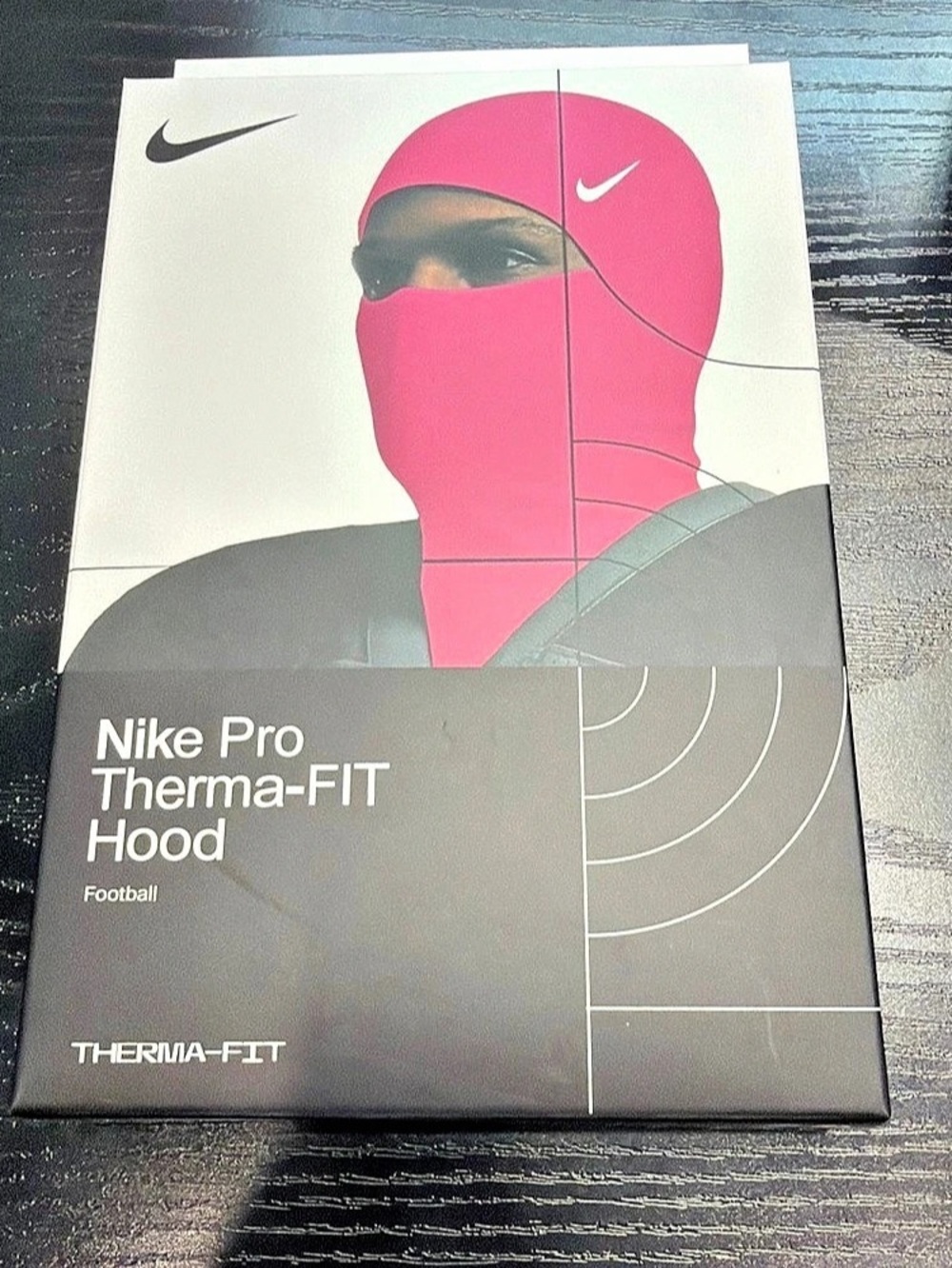 Nike Pro Therma-FIT Hood Football Hood NWT Black & Pink